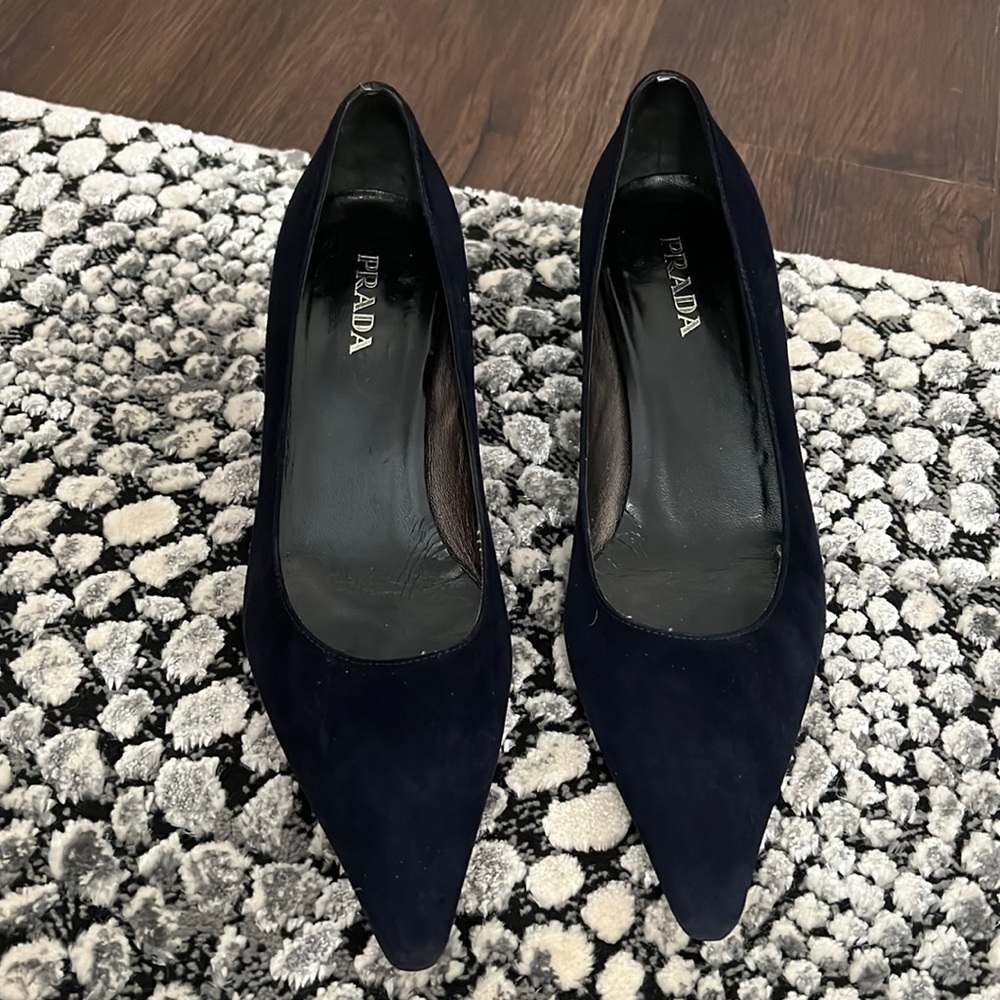 Prada pointy toe low heels